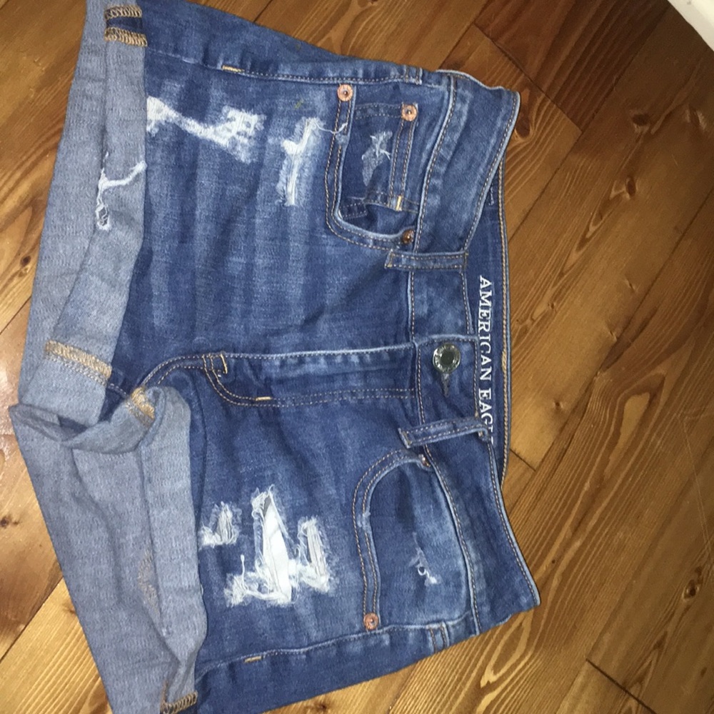 High rise shortie shorts from American eagle